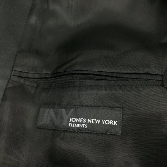 Jones New York Tuxedo Suit Wool 48R Three Button Black 38x31 - Picture 6 of 16